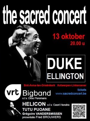ANNA3 | Zaterdag 13 oktober 2018 | The Sacred Concert - Duke Ellington | VRT Big Band - Helicon-Koor Lier | Sint-Anna-ten-Drieënkerk Antwerpen Linkeroever